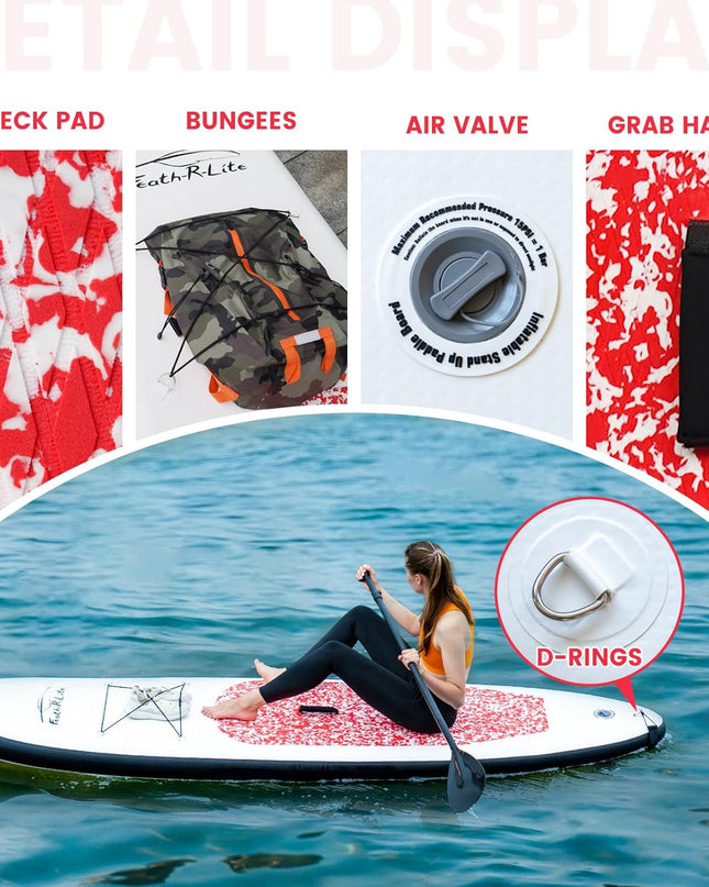 FEATH-R-LITE 10' & 11' Inflatable Stand Up Paddle Board – Ultra-Light SUP Package