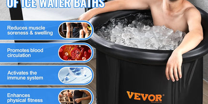 VEVOR Ice Bath Tub – 341L Portable Cold Plunge for Athletes (80cm)