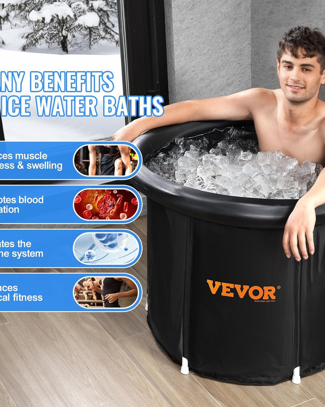 VEVOR Ice Bath Tub – 341L Portable Cold Plunge for Athletes (80cm)