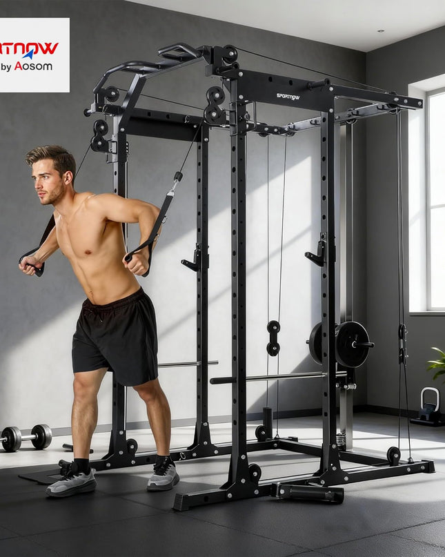 SPORTNOW cable crossover multi gym