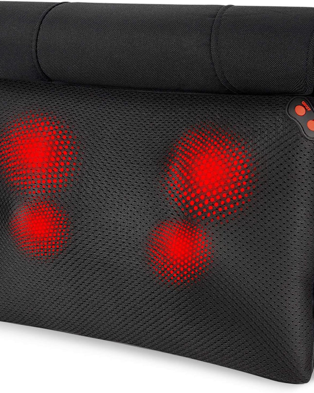 WOQQW Shiatsu Back Massager with Heat – Deep Tissue Kneading Pillow