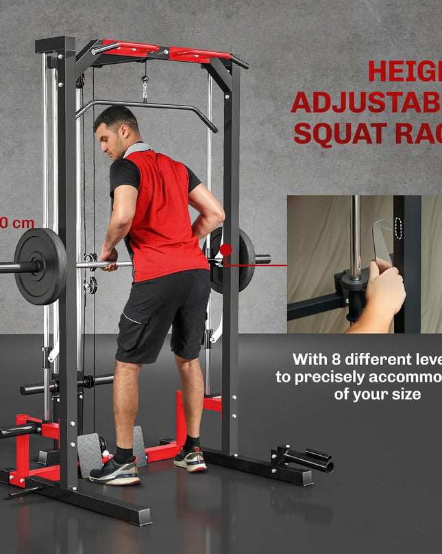 SPORTNOW Heavy-Duty Squat Rack
