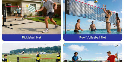 BAGAIL Foldable Badminton Net – Portable, Adjustable & Perfect for Family Fun