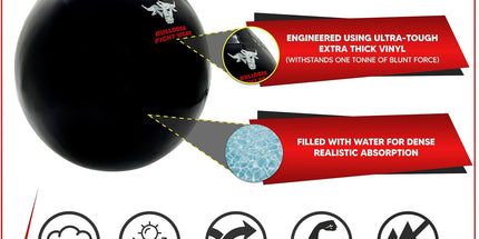  Bull Doza Fight Wear Pro Water Punch Bag – Medium