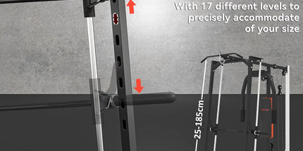 SPORTNOW 3-In-1 Smith Machine