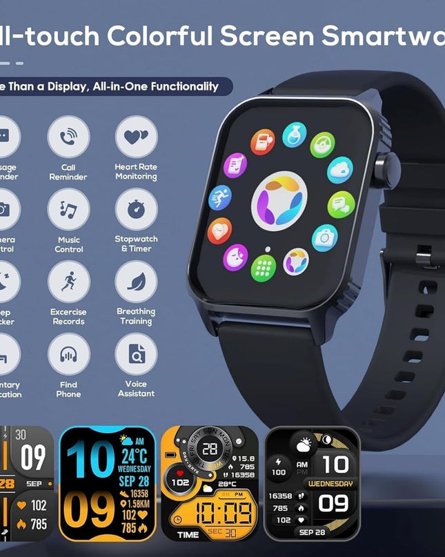 Smart Watch for Men – 1.83" HD Touchscreen Fitness Tracker