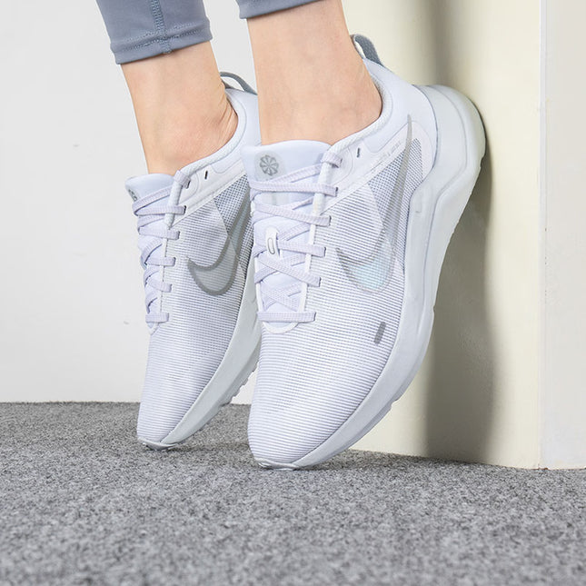Nike Downshifter 12 Women'S Trainers - All Sizes - White/Silver (DD9294-100)