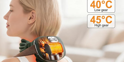 Massager, 4D Neck Massager, Heating Neck, USB Shoulder Massager, 3 Massage Settings & 2 Heat Levels, for Home, Office, Travel, Relax Muscles, Relieve Fatigue