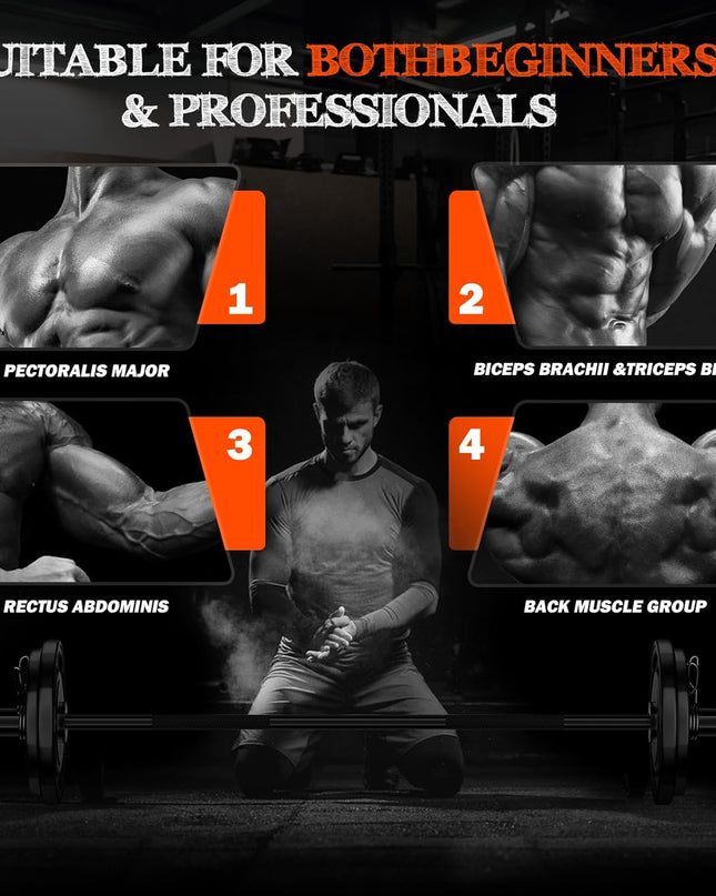 57" Olympic Barbell – Heavy-Duty 2"