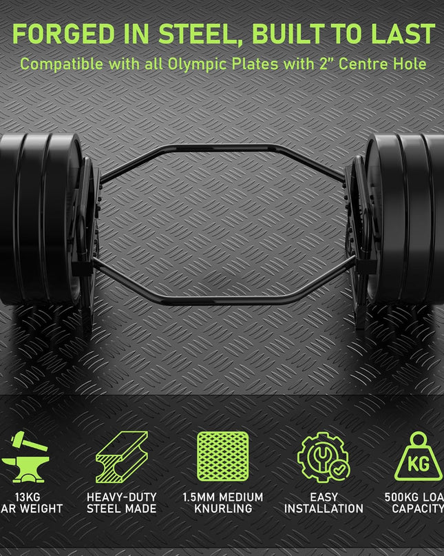  Olympic Trap Bar / Hex Barbell Bar