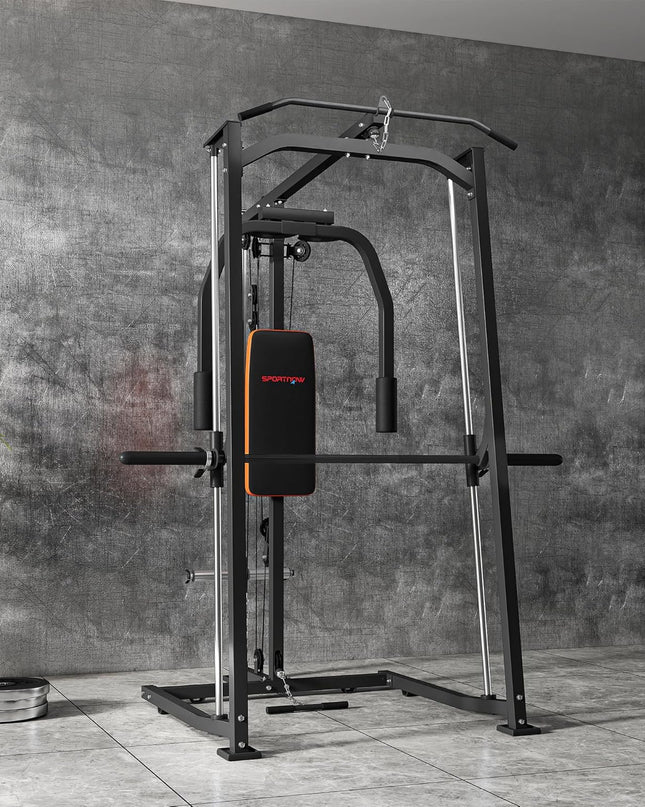 SPORTNOW 3-In-1 Smith Machine