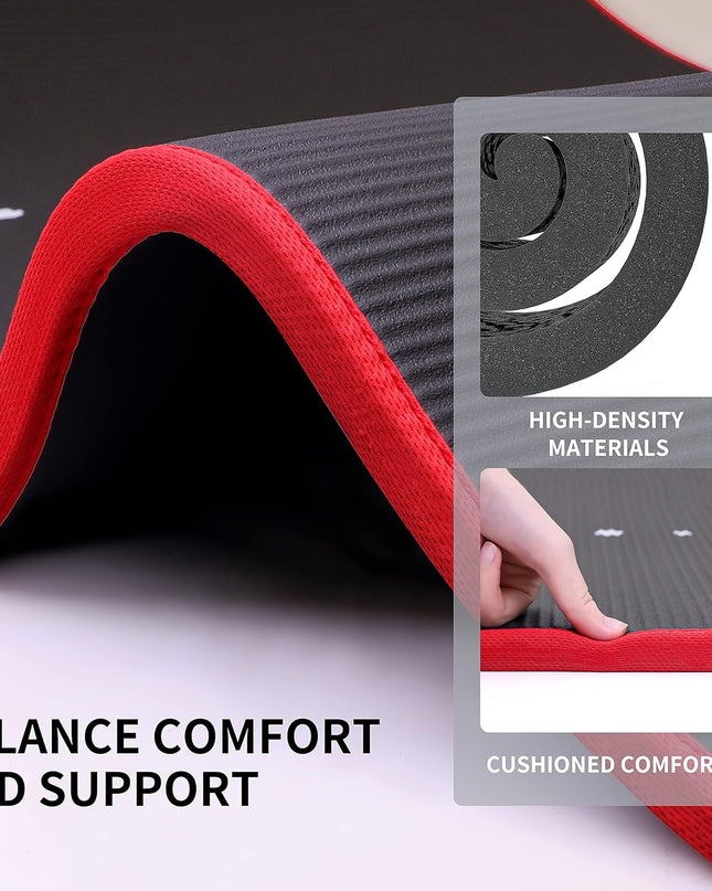 PROIRON Thick Yoga Mat – 10/15MM NBR Foam Exercise & Fitness Mat