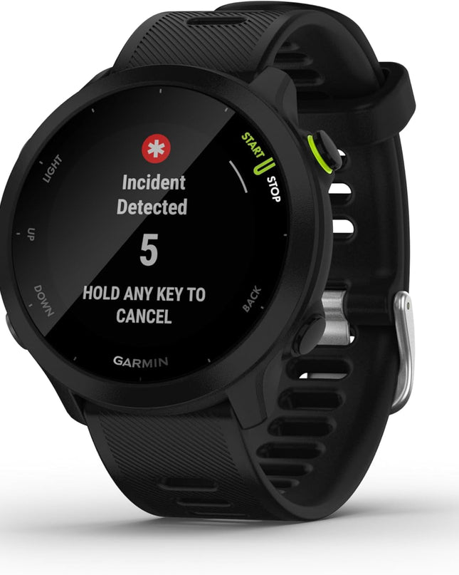 Garmin Forerunner 55 GPS 42mm Running Smartwatch – Black