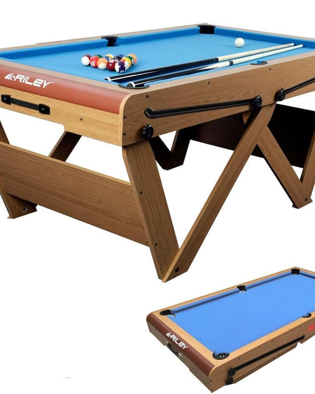 W” Leg 6Ft Snooker & Pool Table – No Assembly Required