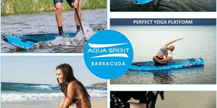  Aqua Spirit Barracuda Inflatable Stand-Up Paddle Board (SUP)/Kayak 10’6”