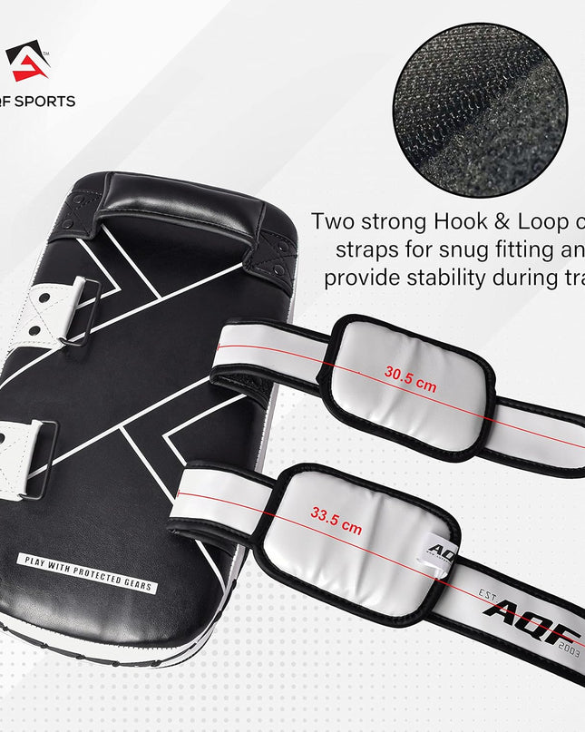 AQF Thai Kick Boxing Strike Curved Arm Pad – PRO MMA Focus Punch Shield Mitt