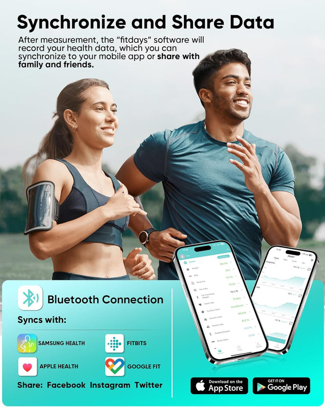 Smart Body Fat Scales – Digital 4-Electrode Body Composition Analyzer