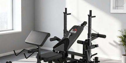 HOMCOM 6-in-1 Adjustable Weight Bench