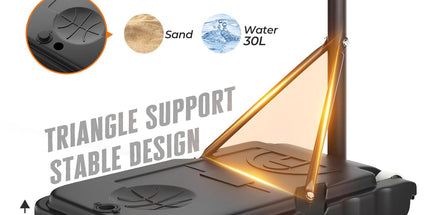 Yohood Portable Basketball Hoop & Stand – Adjustable Height