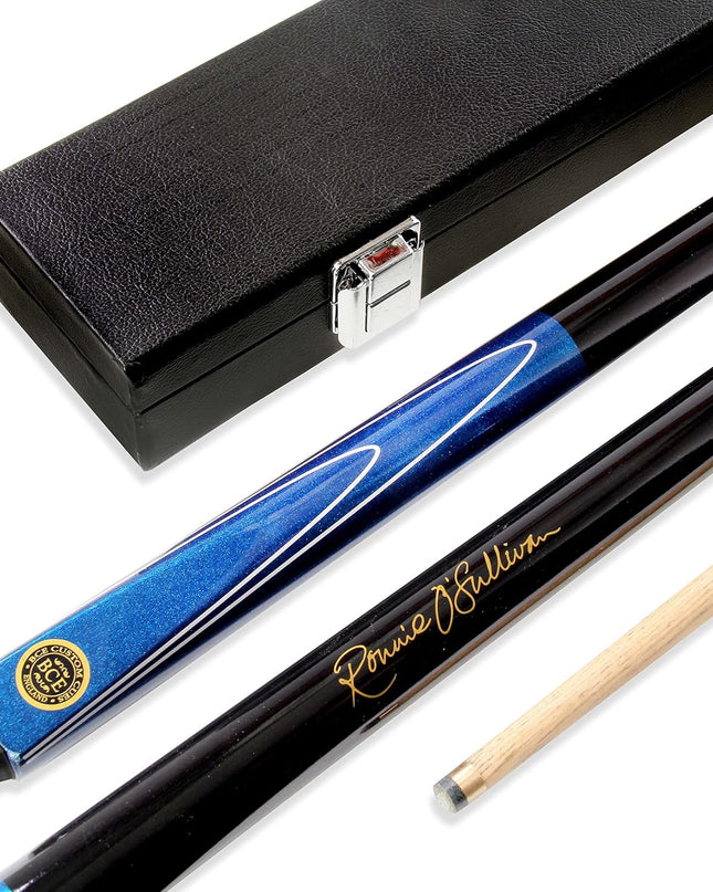 Ronnie O’Sullivan MERLIN 2Pc Ash Pool & Snooker Cue – 9.5mm Tip with Hard Case