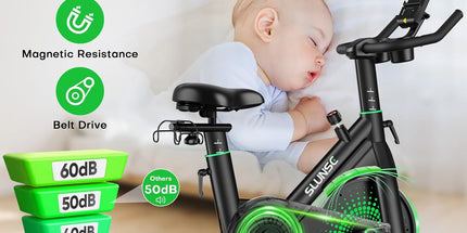 Adjustable Magnetic Resistance Exercise Bike – Home Use