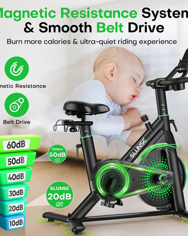 Adjustable Magnetic Resistance Exercise Bike – Home Use