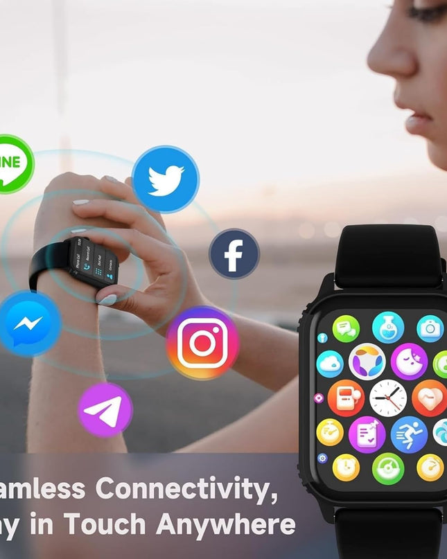 Smart Watch for Men – 1.83" HD Touchscreen Fitness Tracker