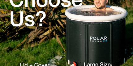Polar Ice Bath Recovery Tub – 370L Portable Cold Plunge (Black)