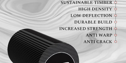 Grandmaster 3/4 Cut Snooker Cue with Extension & Hard Case – 57" 3-Piece Cue, 9.5mm Tip