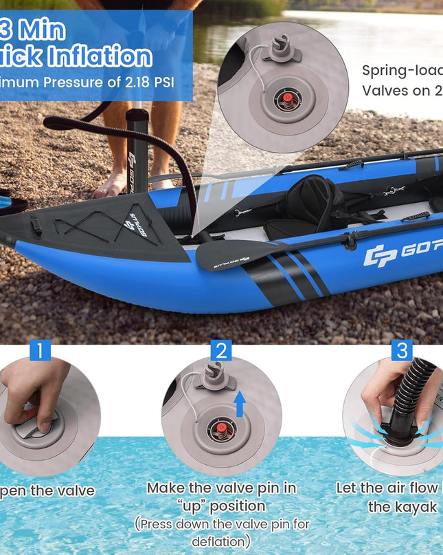 COSTWAY 12’5” Inflatable Kayak