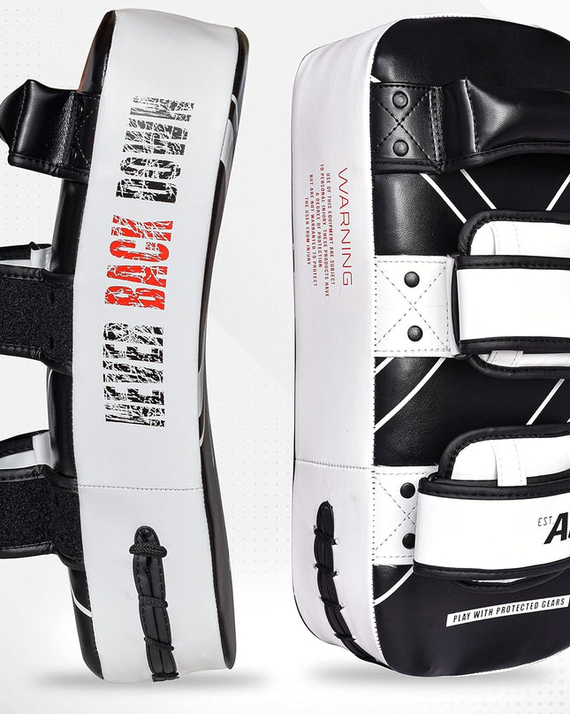 AQF Thai Kick Boxing Strike Curved Arm Pad – PRO MMA Focus Punch Shield Mitt