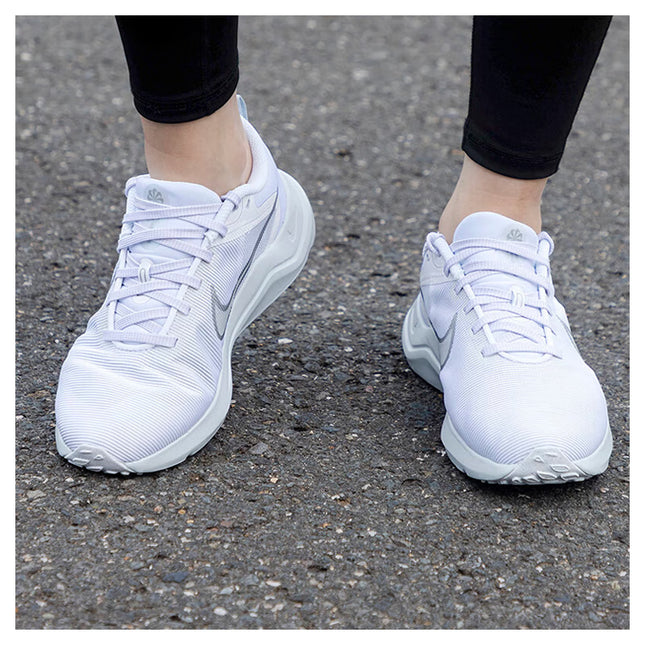 Nike Downshifter 12 Women'S Trainers - All Sizes - White/Silver (DD9294-100)