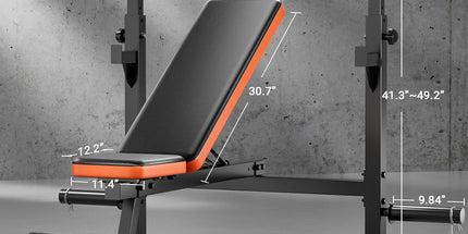 Weight Bench, 770Lbs Bench Press with Squat Rack