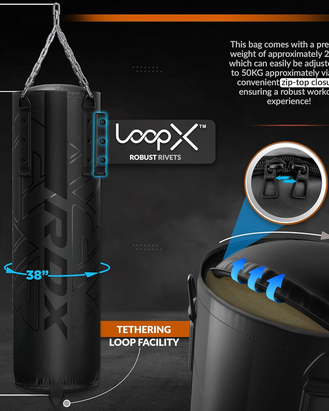  DX Heavy 5FT Punch Bag Pro Training Set