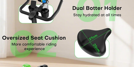 Adjustable Magnetic Resistance Exercise Bike – Home Use