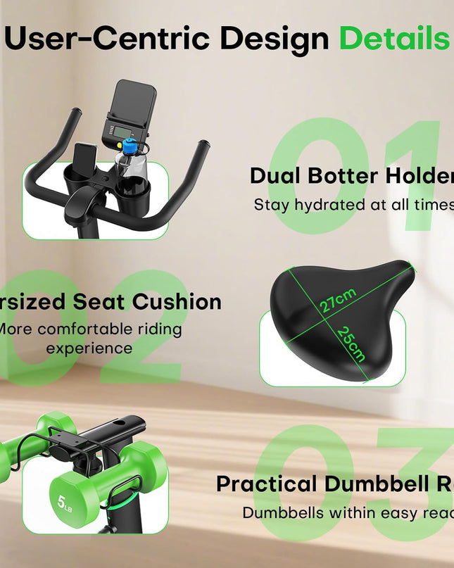 Adjustable Magnetic Resistance Exercise Bike – Home Use