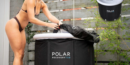 Polar Ice Bath Recovery Tub – 370L Portable Cold Plunge (Black)