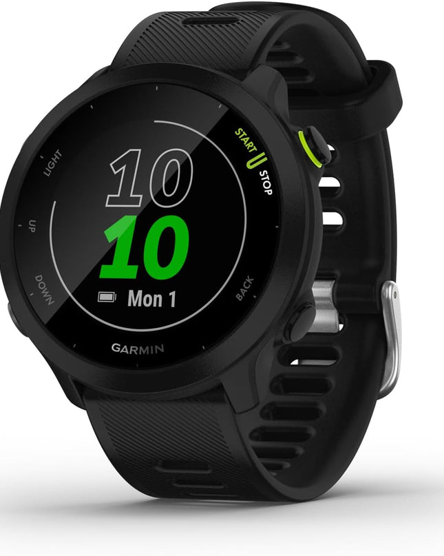 Garmin Forerunner 55 GPS 42mm Running Smartwatch – Black