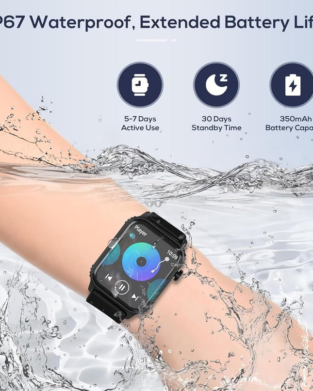 Smart Watch for Men – 1.83" HD Touchscreen Fitness Tracker