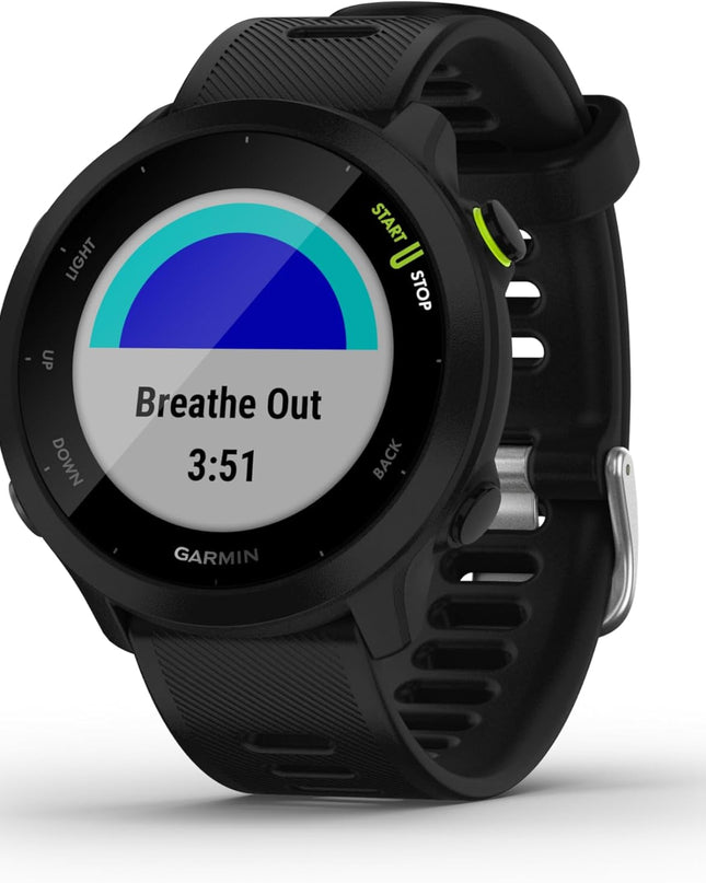 Garmin Forerunner 55 GPS 42mm Running Smartwatch – Black
