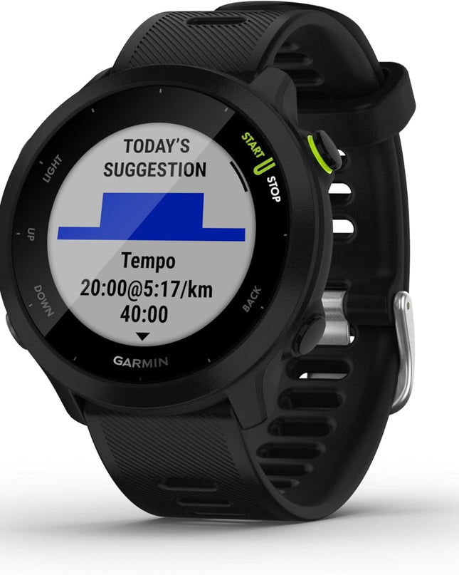 Garmin Forerunner 55 GPS 42mm Running Smartwatch – Black
