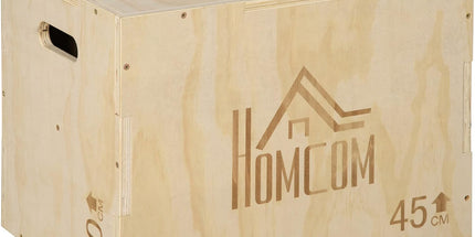 HOMCOM 3-in-1 Wooden Plyo Box