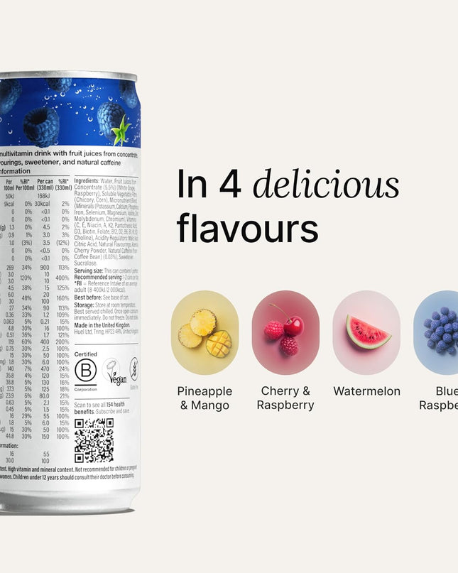 Huel Daily A-Z Vitamins Energy Drink –  (12x330ml)