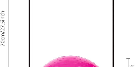 Inflatable Balance Ball Board with Resistance Bands